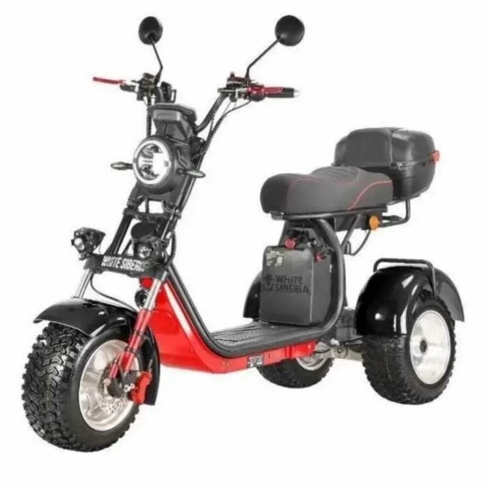 Купить электроскутер White Siberia PRO Trike Ikra 5000W