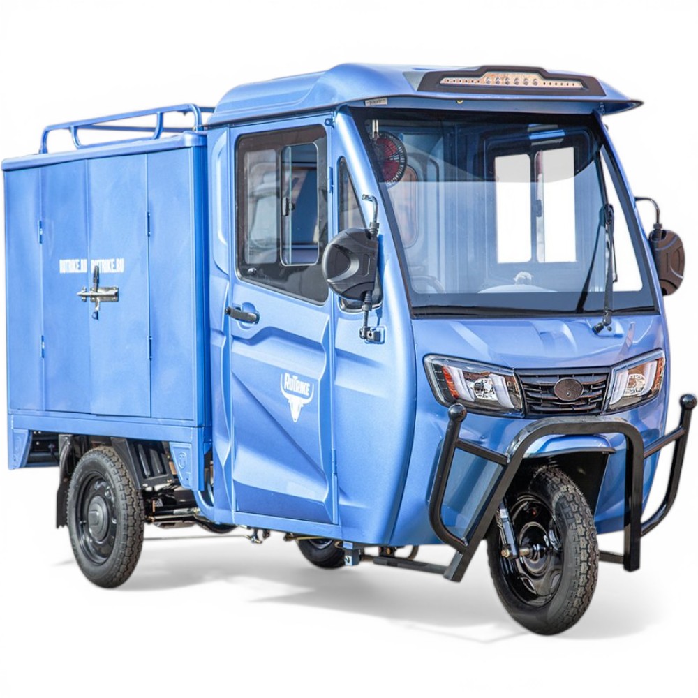 Грузовой электротрицикл Rutrike КАРГО Кабина Дуал обогрев 1500 60V1000W