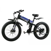 Электровелосипед HIPER KEMONO KUMA BX695 (R26FAT 500W 48V) складной, алюм, 7скор